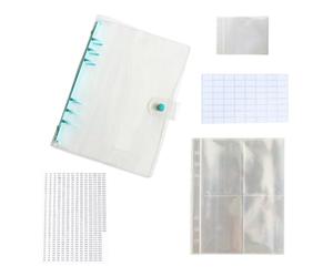 CHILDWEET Pochette en Pvc Bleue pour Organiser et Distribuer les Strass Peints et Sequins, Bricolage et Rangement Artisanal