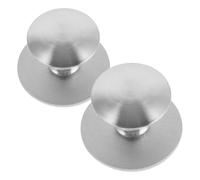 CHILDWEET Poignée Ventouse Adhésive et Polyvalente en Acier Inoxydable Argenté, Lot de 2 Pièces pour Portes Verre et Portes de Réfrigérateur