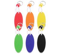 CHILDWEET Porte lottant Forme Planche de Surf en Eva Léger et Design Créatif, Accessoire Décoratif pour Paquet et Activités Nautiques, Lot de 6 Pièces Ovales