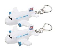CHILDWEET Porte-clés Décoration de Clé Unique et Stylée Avion Lumineux LED Son en Plastique, Lot de 2 pour Anniversaire et Paquet D'garçon et Filles