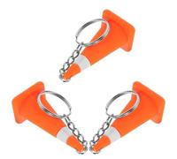 CHILDWEET Porte-clés Petits Cônes de Signalisation Réalistes 3 Pièces Mini Cône de Chantier en Silicone Pratiques pour Décoration et Présents D'invités
