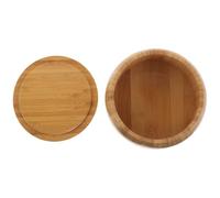 CHILDWEET Pot de Rangement Grosse Capacité avec Couvercle la Poussière en Bois Massif pour Pièces D'échecs Go pour Parties Professionnelles et Décoration