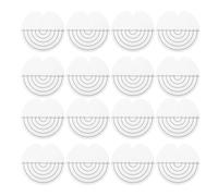 CHILDWEET Protecteur de Chaleur Gabarit D'espacement pour Extensions de Cheveux en Plastique Rond 25pcs pour Éviter Brûlures Lors Pose D'extensions