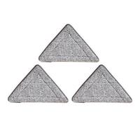 CHILDWEET Recharge de Tête de Balai Serpillière Triangle 3pcs en Fibre Lavable et Réutilisable pour Nettoyage du Marbre et Parquet Scellé