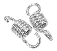 CHILDWEET Ressorts de Balancelle pour Fauteuil Hamac en Acier à Ressort Robuste Argenté, Capacité de Charge Élevée, Accessoires Suspendus Multifonctions pour Utilisation Extérieure