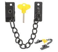 CHILDWEET Serrure de Fenêtre à Chaînette de Sécurité en Acier Inoxydable, Verrou Réglable sans Perçage, Haute Résistance pour Portes et Fenêtres, pour Maisons en Location