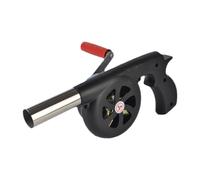 CHILDWEET Souffleur de Feu Extérieur Manuel pour Barbecue, Outil Pratique sans Électricité en Abs et Fer, pour Camping Cuisine en Plein Air