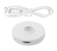 CHILDWEET Source Lumineuse avec Luminosité Réglable en Plastique Blanc pour Microscope Offrant Une Clarté Améliorée pour L'analyse des Lames Pathologiques en Formation Éducative
