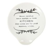 CHILDWEET Support à Cuillère en Céramique pour Cuillères à Soupe, Ustensiles Cuisine et Pelle à Frire, Plateau Porte-cuillère Élégant pour Restaurants, Accessoires Pratiques pour Fondue