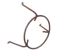 CHILDWEET Support à Wok Robuste en Acier Rond pour Maison et Pique-niques, Structure Solide Pouvant être Placée Directement Feu, Accessoire Pratique pour Casseroles et Manique Réutilisable