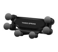 CHILDWEET Support de Téléphone Portable Facile à Attacher et Détacher en Plastique Noir Fixation Sécurisée Ventilation pour Voiture pour Navigation en Voiture
