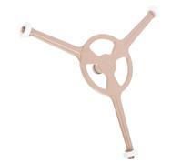CHILDWEET Support Triple Bras en Pvc Marron pour Garder Aliments en Rotation Accessoire Pratique pour Plateau Tournant de Four à Micro-ondes