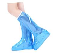 CHILDWEET Surchaussures Imperméables Longues Bleu avec Bande Élastique Protection Pluie et Boue Légères et Portables pour Activités Extérieures XXXL Adulte