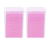 CHILDWEET Tampons Nettoyants pour Colle en Coton Rose 400pcs pour Extension de Cils, Dissolvant pour Résidus de Colle, Usage Professionnel en Salon de Beauté Domicile