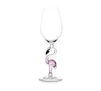 CHILDWEET Verre à Vin en Verre Trempé 330ml Forme Flamant Rose Rose Poudré Créatif pour Fêtes Anniversaire et Usage Domestique Élégant et Original