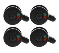 CHILDWEET Verrou de Porte en Plastique 4pcs Indicateur de Confidentialité et Poignée Rotative pour Toilettes Publiques et Salons de Beauté