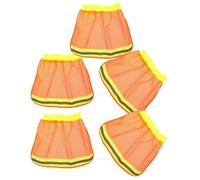 CHILDWEET Visière de Casque de Chantier Protection du Cou Pare-Soleil Accessoires pour Casques de Chantier Orange 5Pcs Filet en Fibre Chimique Pliable pour événement extérieur