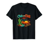 Chile and Chill Zia Sun Cactus Design Nouveau-Mexique T-Shirt
