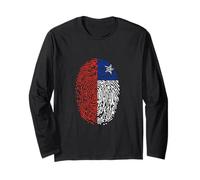 Chile Flag Fingerprint Artwork National Identity and Pride Manche Longue