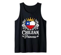 Chilean Princess Chile Flag Proud Chilean Girl Débardeur
