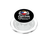 Chilean Princess Chile Flag Proud Chilean Girl PopSockets PopGrip pour MagSafe