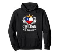 Chilean Princess Chile Flag Proud Chilean Girl Sweat à Capuche