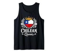 Chilean Queen Chile Flag Proud Chilean Woman Débardeur