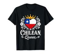 Chilean Queen Chile Flag Proud Chilean Woman T-Shirt