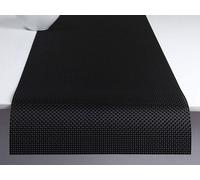 Chilewich Basketweave Chemin de table, Noir, 36 x 183 cm
