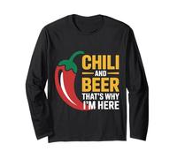 Chili and Beer That's Why I'm Here Spicy Food Drink |- Manche Longue