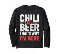 Chili and Beer That's Why I'm Here Spicy Food Drink - Manche Longue