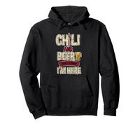 Chili And Beer That's Why I'm Here Spicy Food Drink -- Sweat à Capuche