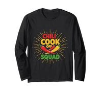Chili Cook Off Squad Motif Amusant de Cuisine épicée Manche Longue