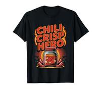 Chili Crisp Super Heros Audacieux Condiment Huile Pimentee T-Shirt
