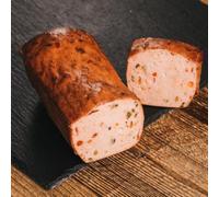 Chili Fromage au foie - Environ 500 g | Fromage à viande pour four à fumée avec piment | Pour la cuisson ou le goût froid | Kumitzberg