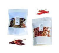 Chili Guajillo 200g et Chili del Arbol, morceaux entiers, séchés au soleil, 200g