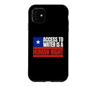 Chili, l'accès à l'eau est Un Droit Humain, Drapeau du Chili Coque pour iPhone 11