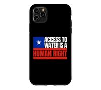 Chili, l'accès à l'eau est Un Droit Humain, Drapeau du Chili Coque pour iPhone 11 Pro Max