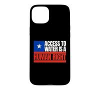Chili, l'accès à l'eau est Un Droit Humain, Drapeau du Chili Coque pour iPhone 15 Plus
