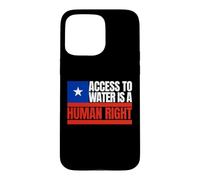 Chili, l'accès à l'eau est Un Droit Humain, Drapeau du Chili Coque pour iPhone 15 Pro Max