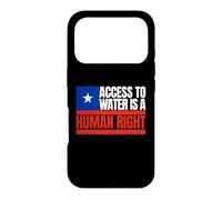 Chili, l'accès à l'eau est Un Droit Humain, Drapeau du Chili Coque pour iPhone 17 Pro