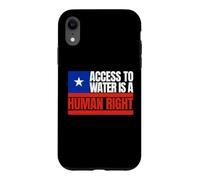 Chili, l'accès à l'eau est Un Droit Humain, Drapeau du Chili Coque pour iPhone XR