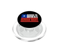 Chili, l'accès à l'eau est Un Droit Humain, Drapeau du Chili PopSockets PopGrip pour MagSafe