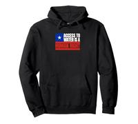 Chili, l'accès à l'eau est Un Droit Humain, Drapeau du Chili Sweat à Capuche
