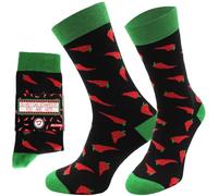 CHiLI Lifestyle Socks - Chaussettes amusantes colorées à motifs, chaussettes amusantes, tendance fantaisie, chaussettes multicolores, chaussettes cadeau en coton - Multicolore - Taille Unique