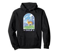 Chili Pays des Andes Paysage de Montagne Lama Sweat à Capuche