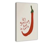 Chili Pepper Affiche d'art sur toile Art Mural Impression Tableau pour Salon Chambre Décoration 20x30cm