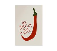 Chili Pepper Affiche d'art sur toile Art Mural Impression Tableau pour Salon Chambre Décoration 50x75cm