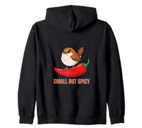 Chili rétro Oiseau Petit mais épicé Art Sarcastique Sweat à Capuche