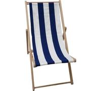 Chilienne agrafée - JARDIN PRIVE - Rayures - Bleu / Blanc